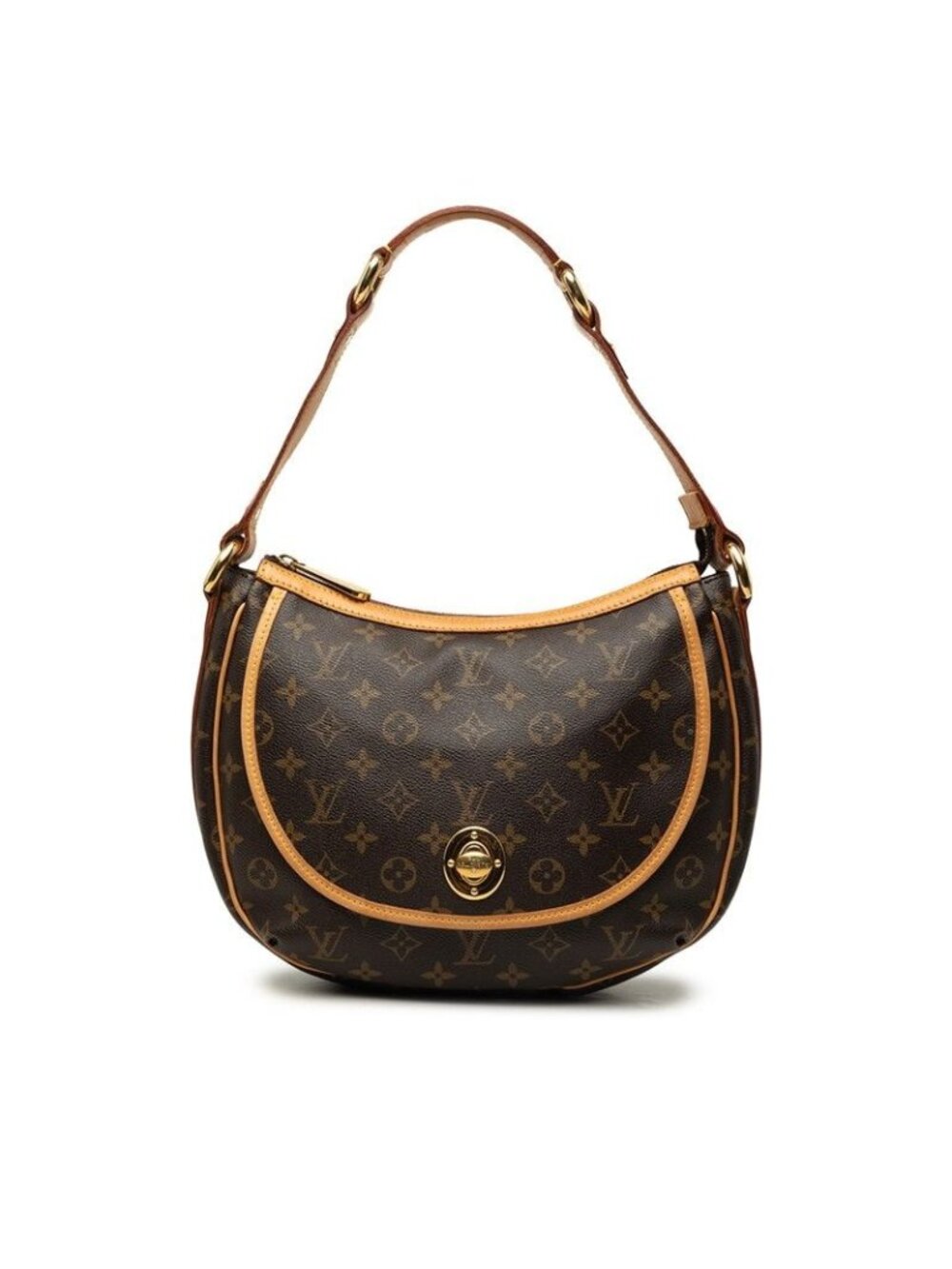 Louis Vuitton Monogram Tulum PM Shoulder Bag Brown Leather